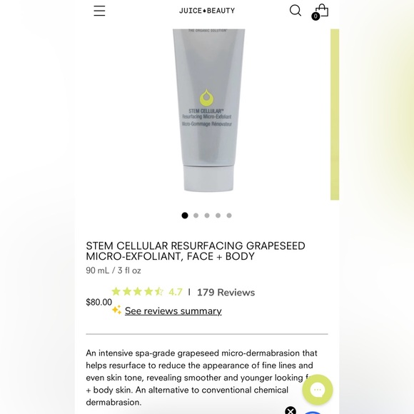 JUICE BEAUTY STEM CELLAR RESURFACING MICRO-EXFOLIANT- BRAND NEW sealed! - Picture 6 of 13
